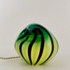 Wave Lamp, Green with Black Stripes