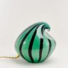 Wave Lamp, Green with Black Stripes
