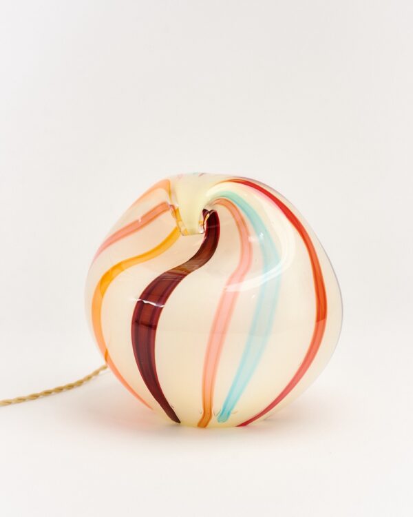 Wave Lamp, Multi Colored Stripes
