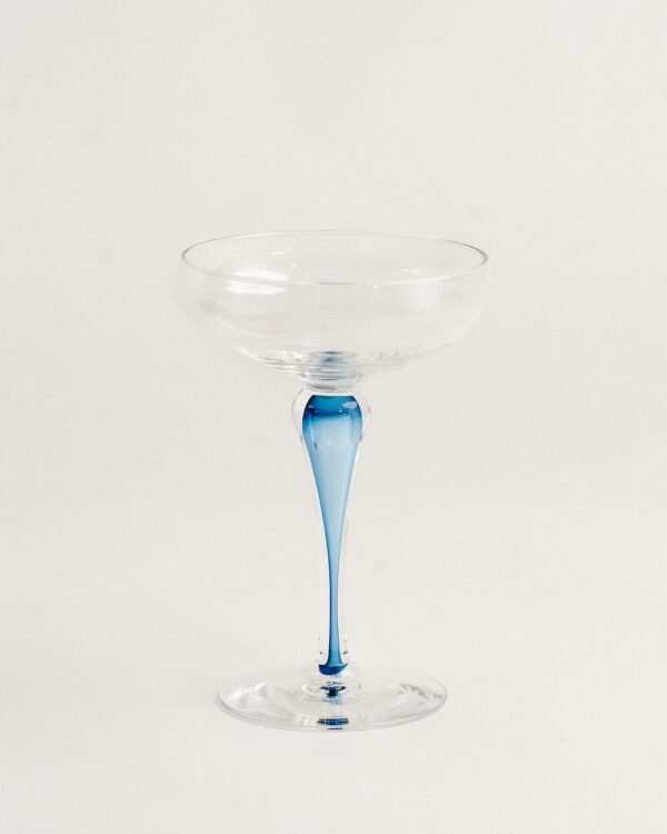 Champagne Glass, Blue